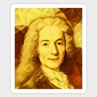 Voltaire Golden Portrait | Voltaire Artwork 9 Magnet